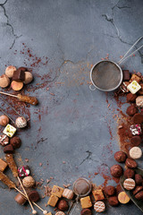 Chocolate truffle candys