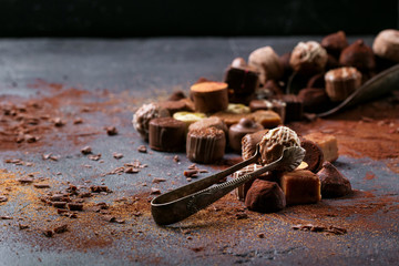 Chocolate truffle candys
