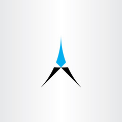 a letter logo cyan black icon symbol element