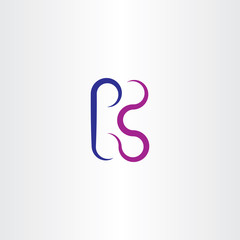 k logo blue purple icon letter