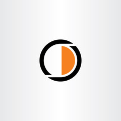 letter o and d od logo icon vector - obrazy, fototapety, plakaty
