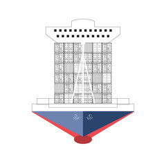 containers ship, container, sea port