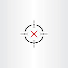 sniper target icon vector design symbol