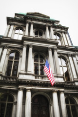 Fototapeta na wymiar Old City Hall, an historic building in Boston, Massachusetts.
