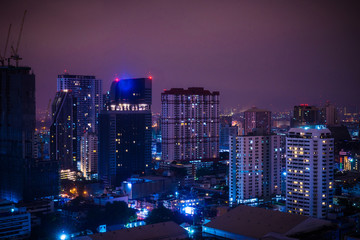 Bangkok city at night.