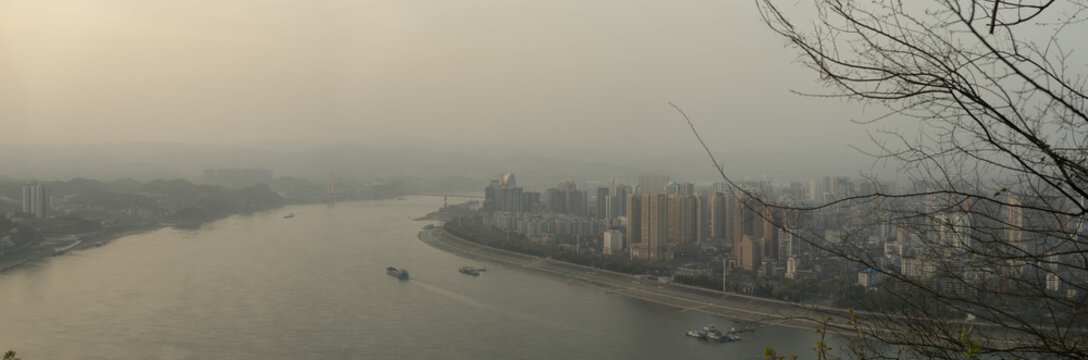 Yichang Sunset Panorama