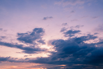 Naklejka na ściany i meble Sky and clouds / Sky and clouds at twilight.