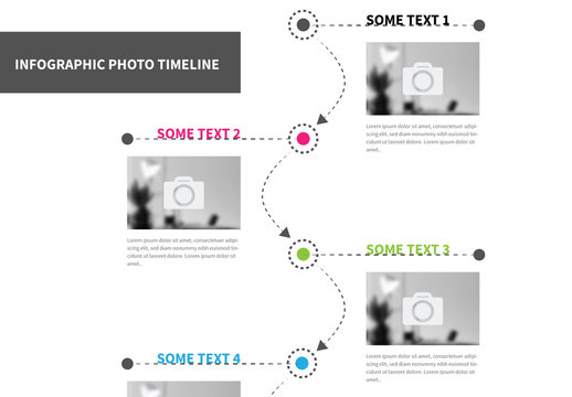 Vertical Photo Timeline Infographic 
