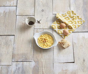 breakfast with egg and menemen in the plate