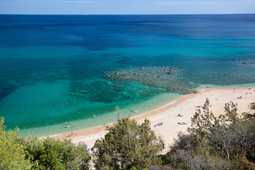 Fototapeta na wymiar Cala Gonone beach, Sardinia, Italy