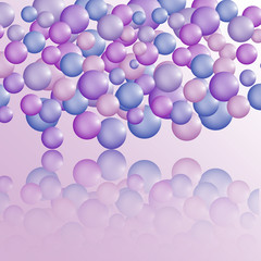 merry bright balls, celebration, vector illustration