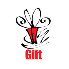 vector logo gift