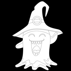 Creative vector background with multicolored slug, like a jelly, halloween. Funny wallpaper for textile and fabric. Fashion style. Colorful bright picture. Monochrome color, black and white