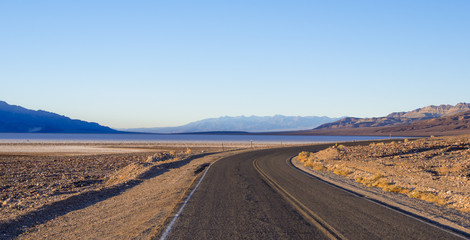 Fototapeta na wymiar Death Valley National Park - desert road