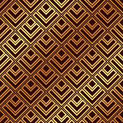 Vintage seamless art deco pattern. Template for design. Vector illustration