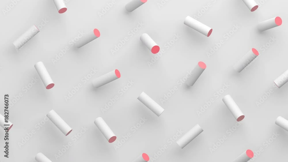 Poster seamless abstract 3d rendering of geometric shapes. computer generated loop animation. modern backgr