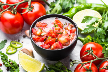 Traditional Latin American mexican salsa  sauce