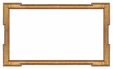 Golden frame for paintings, mirrors or photos