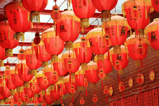 Beautiful pattern of Chinese lanterns