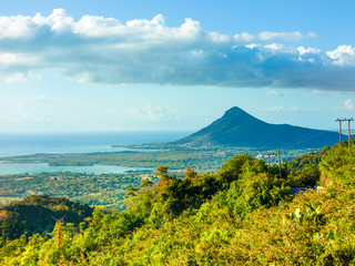 Landscape  of Mauritius island