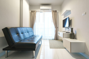 Interior design of a modern living room in apartment
