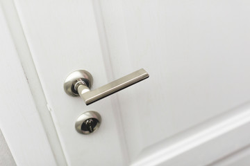 door handle closeup r in new apartment