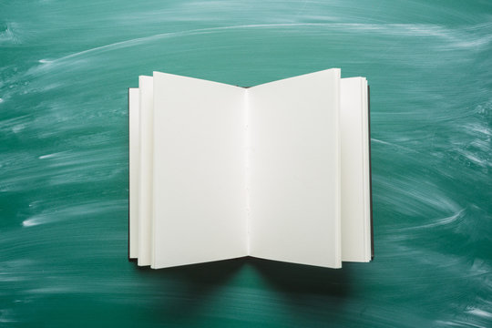 note paper on chalkboard for text