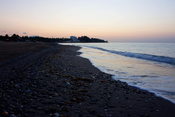 Mediterranean sea. Estepona, Coste del Sol, Andalusia, Spain.