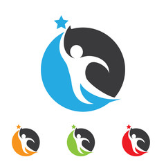 success leadership goal logo