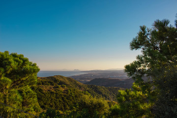 Mountain. Sunny landscape. Costa del Sol, Andalusia, Spain.