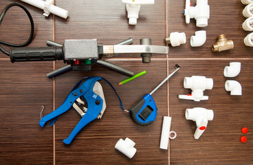 Polypropylene pipes fittings and cutter