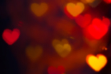 Background of colorful hearts