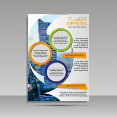 A4 minimal color design. Annual report, brochure, banner, idea, cover, booklet, flyer.
