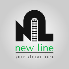 logo real estate, company new line
