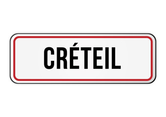 Panneau entrée ville Créteil