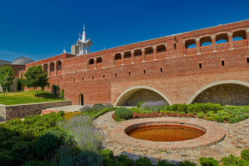 Fototapeta premium AKHALTSIKHE, GEORGIA - 08 AUGUST 2017: Famous Rabati Castle Complex