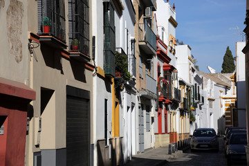 Fototapeta na wymiar typische Strasse in der historischen Altstadt