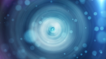3d illustration abstract motion background, shining lights, energy waves and sparkling particles