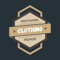 Colorful Vintage Hipster Logo Design Template Vector