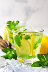 Homemade summer lemonade.