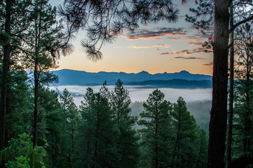 Dramatic Mountain Sunset / Sunrise Panorama