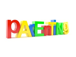 Parenting colorful text