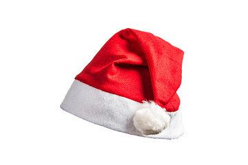 Christmas hat on white background