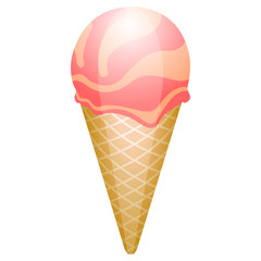 Isolated ice cream