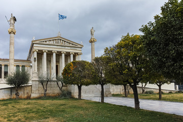 Fototapeta na wymiar Amazing view of Academy of Athens, Attica, Greece