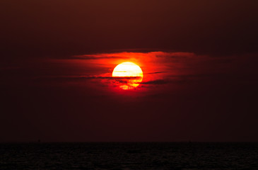 Sunset over the Sound