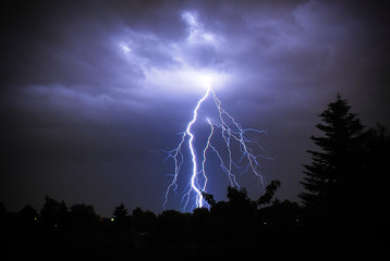 Naklejka na ściany i meble Lightning