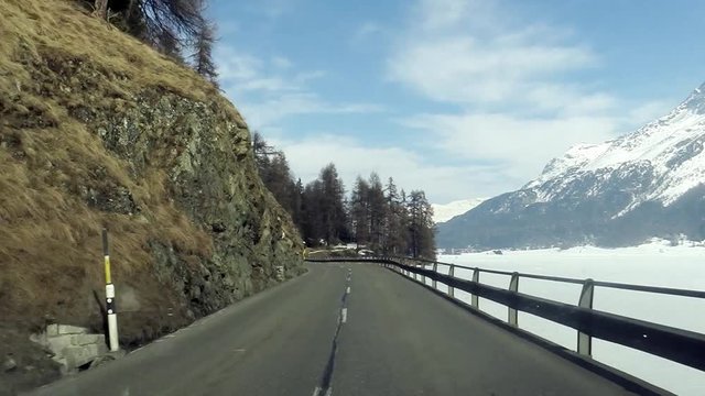 Saint Moritz strada statale Engadina