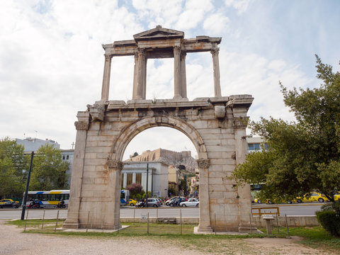 Hadrian's gate in Athens