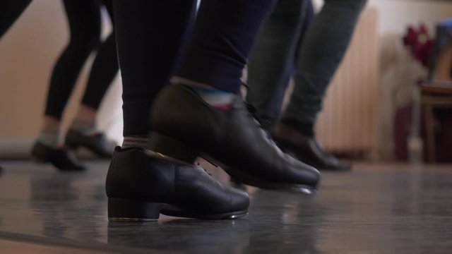 Close Up of Irish Dancing Feet